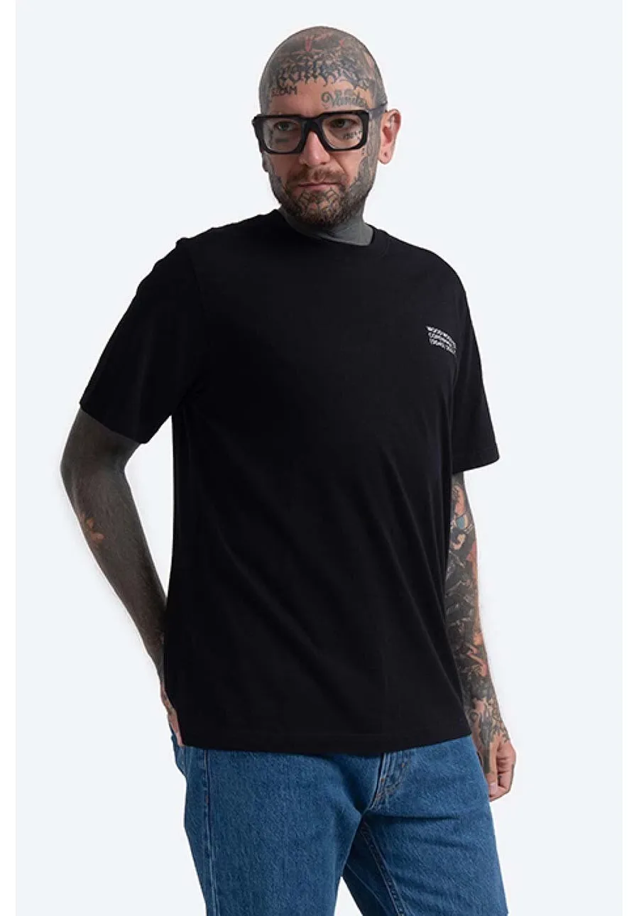 obrazek 1 Wood Wood t-shirt bawełniany Sami Info T-shirt kolor czarny z nadrukiem 12135720.2491-WHITE