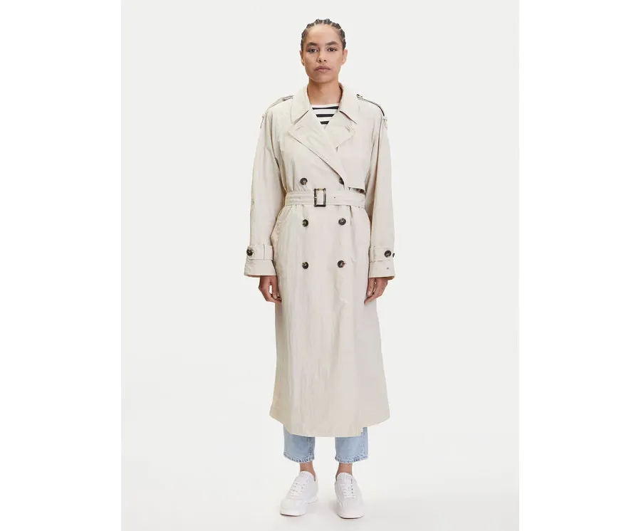 obrazek 1 Tommy Hilfiger Trencz WW0WW45632 Beżowy Oversize