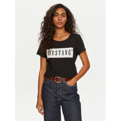 Zdjęcie Mustang T-Shirt Alma 1013932 Czarny Regular Fit