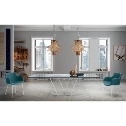 Zdjęcie Włoski klasyczny rozkładany stół do salonu – Zamagna Italia