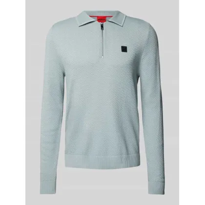 Zdjęcie Koszulka polo kroju regular fit z fakturowanym wzorem model ‘Sastoon’