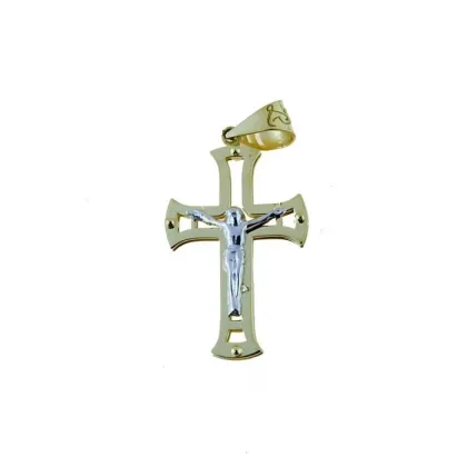 Zdjęcie Genialny włoski krzyż z Chrystusem 20x15mm