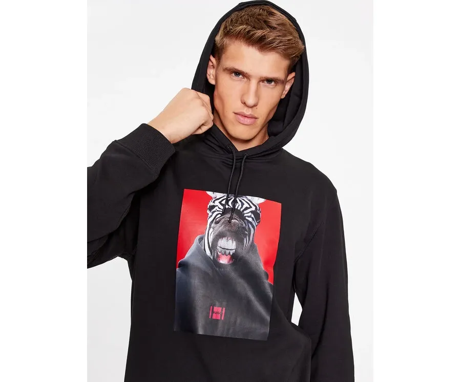 obrazek 1 Hugo Bluza Debras 50498293 Czarny Regular Fit HUGO
