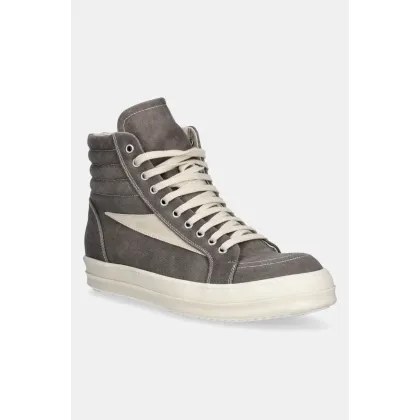 Zdjęcie Rick Owens trampki Vintage High Sneaks kolor szary DU01E3810.CVSLVS