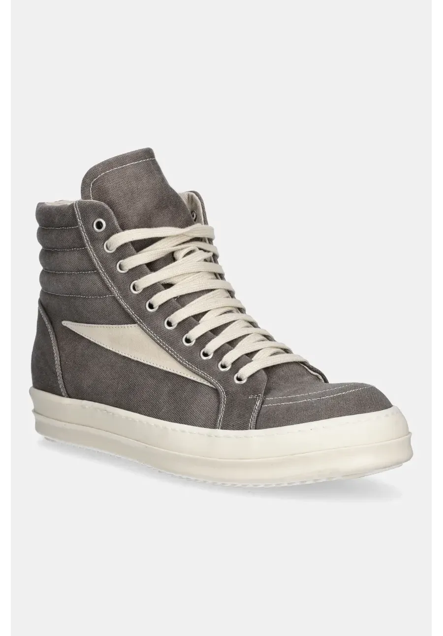 obrazek 1 Rick Owens trampki Vintage High Sneaks kolor szary DU01E3810.CVSLVS