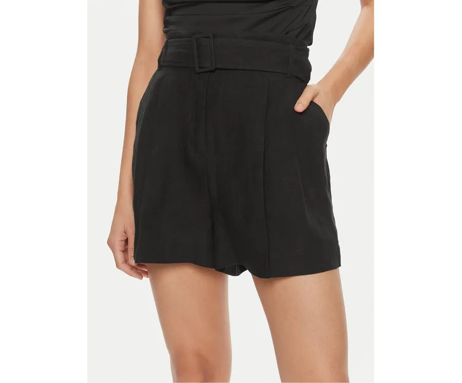 obrazek 1 Marella Szorty materiałowe Panama 2413141012 Czarny Regular Fit