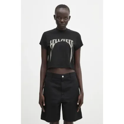 Zdjęcie Rick Owens DRKSHDW t-shirt bawełniany Cropped Small Level T damski kolor czarny DS01E3207.RNEP2