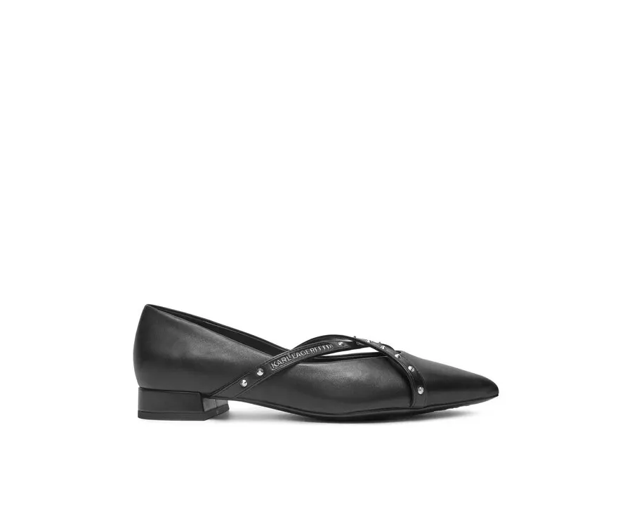 obrazek 1 KARL LAGERFELD Baleriny Kerrie KL40155 Czarny