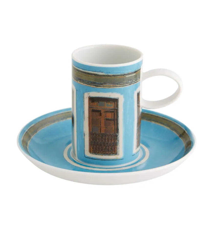 obrazek 4 Porcelanowy zestaw 4 filiżanek do kawy ze spodkami Okna - Olhar o Brasil – Vista Alegre