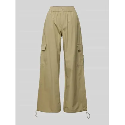 Zdjęcie Spodnie cargo o kroju baggy fit z elastycznym pasem