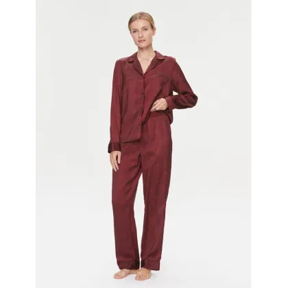 Zdjęcie Tommy Hilfiger Piżama UW0UW04830 Bordowy Relaxed Fit