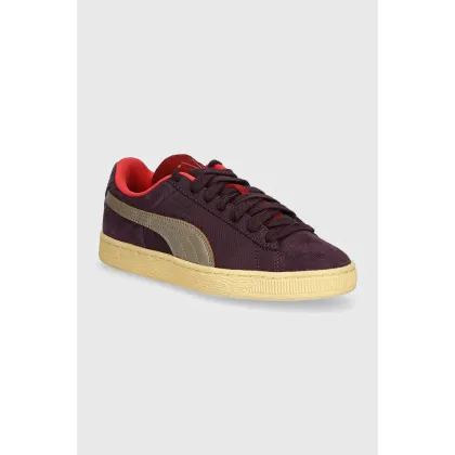Zdjęcie Puma sneakersy zamszowe Suede Play Paris kolor fioletowy 398190