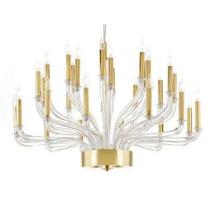 Zdjęcie Nowoczesny żyrandol z przezroczystego szkła Murano - Il Paralume Marina