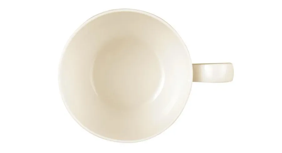 obrazek 3 Kremowa filiżanka do espresso wykonana z porcelany w stylu klasycznym – Tettau