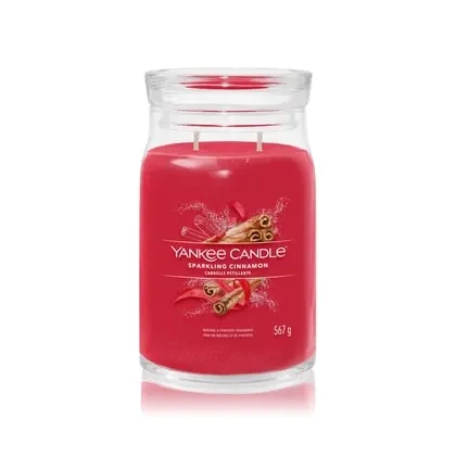 Zdjęcie Yankee Candle Sparkling Cinnamon Signature Jar Świeca zapachowa 567 g