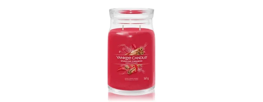 obrazek 1 Yankee Candle Sparkling Cinnamon Signature Jar Świeca zapachowa 567 g