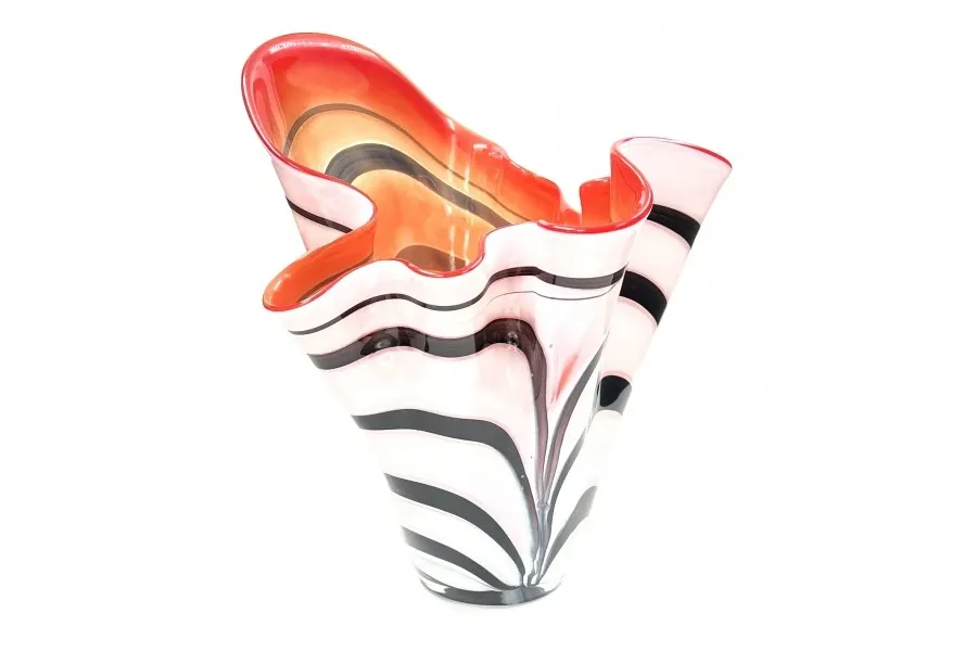 obrazek 2 Luksusowy wazon w paski zebry - idealna ozdoba do salonu