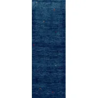 Zdjęcie Niebieski wełniany ręcznie tkany dywan z Iranu - Jordan