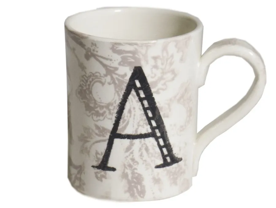 obrazek 1 Ceramiczny kubek z literą A - Virginia Casa