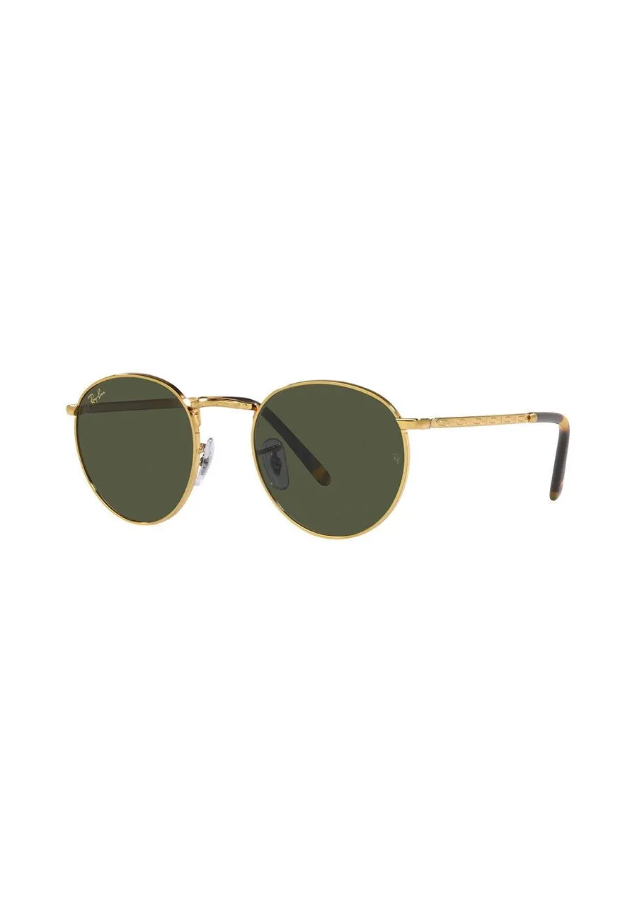 obrazek 1 Ray-Ban okulary przeciwsłoneczne NEW ROUND kolor złoty 0RB3637