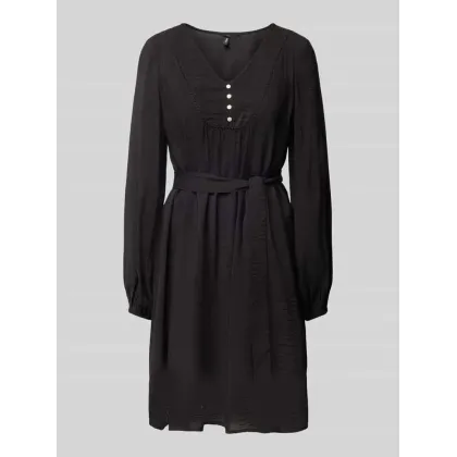 Zdjęcie Sukienka mini z wiązanym paskiem model ‘MIRA’