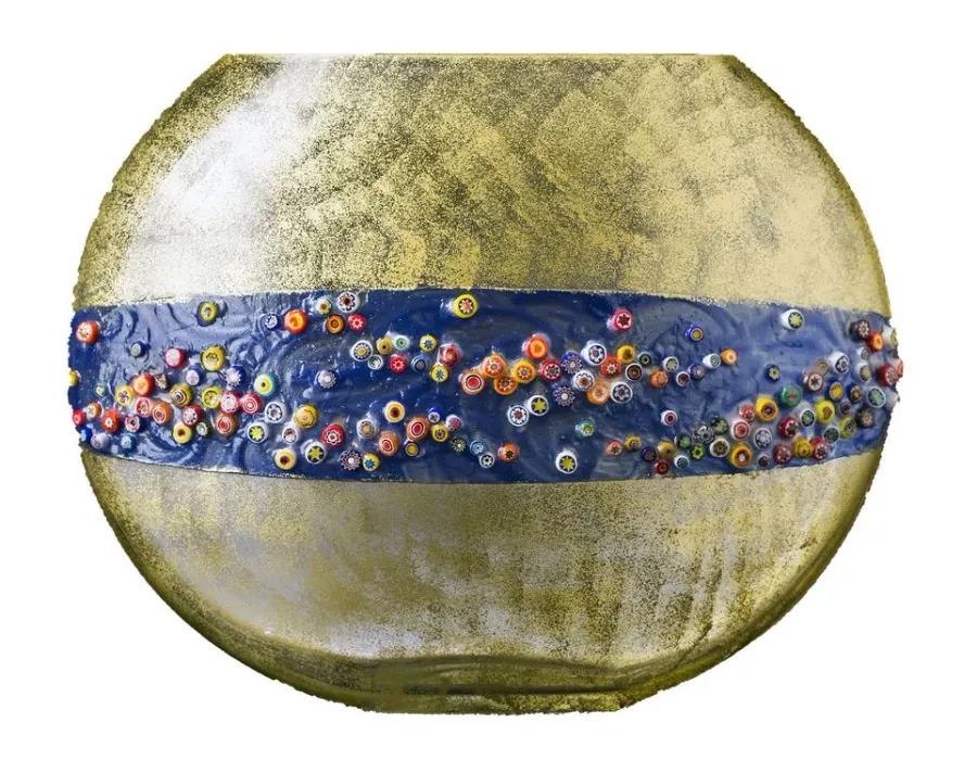 obrazek 1 Oryginalny włoski wazon Moon Gold & Murrine