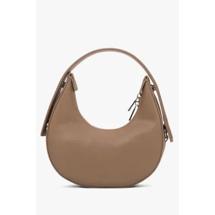 Zdjęcie Estro: Beżowa torebka damska typu półksiężyc