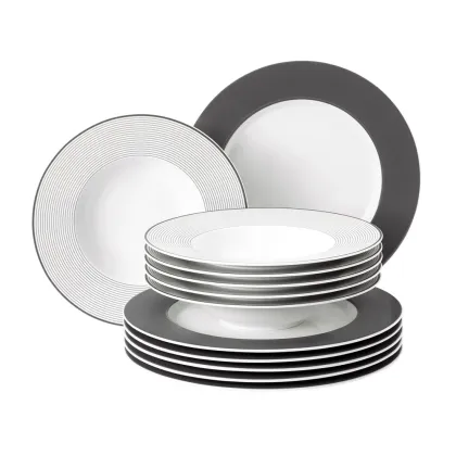 Zdjęcie Porcelanowa 12-elementowa zastawa obiadowa z Niemiec - Seltmann Weiden