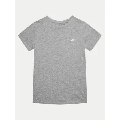 Zdjęcie 4F T-Shirt 4FJWMM00TTSHF1658 Szary Slim Fit