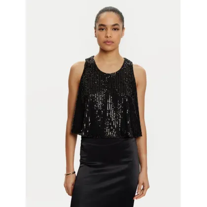 Zdjęcie ViCOLO Bluzka TS0351 Czarny Regular Fit