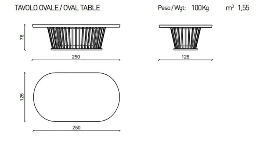 obrazek 3 Owalny stół z litego orzecha z drewnianą lub skórzaną krawędzią - Ulivi Salotti