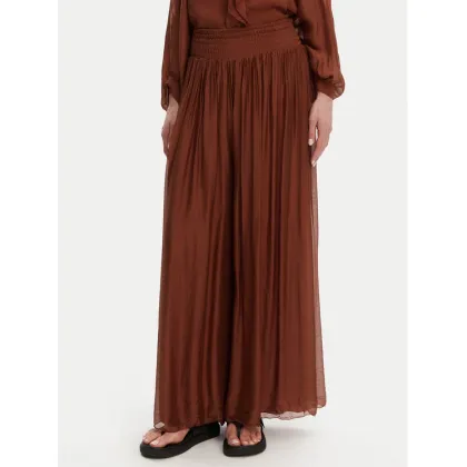 Zdjęcie ViCOLO Spodnie palazzo TD0021 Brązowy Regular Fit