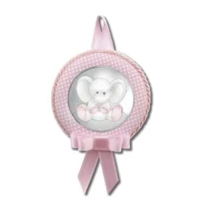 Picture A unique pink pendant decorated with an elephant