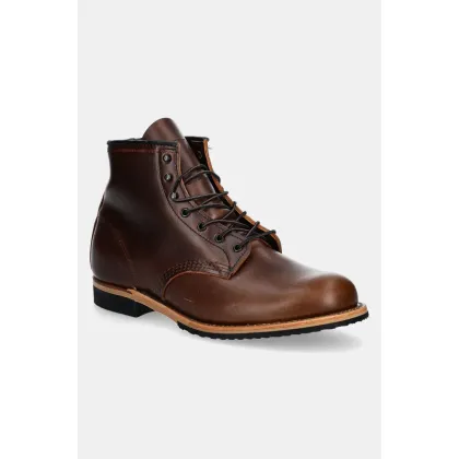 Zdjęcie Red Wing trzewiki skórzane męskie kolor brązowy