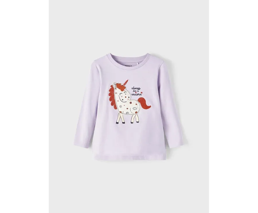 obrazek 1 NAME IT Bluzka 13210313 Fioletowy Regular Fit