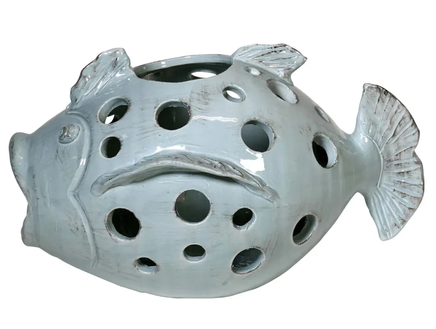 obrazek 2 Ceramiczny lampion w kształcie ryby - Virginia Casa