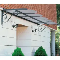 Zdjęcie Stylowy płaski daszek nad drzwi Daphne 317×120 cm