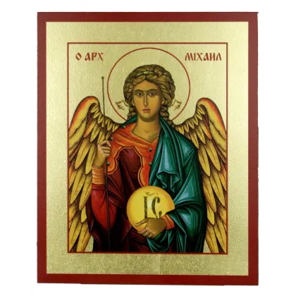 Zdjęcie Prześliczna Ikona Złocona Michał Archanioł 20x25 cm