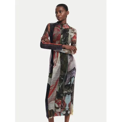 Zdjęcie Desigual Sukienka codzienna Carson 24WWVK59 Kolorowy Slim Fit