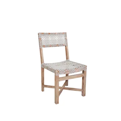 Zdjęcie Wyjątkowe krzesło Kross do ogrodu i na taras z drewna tekowego