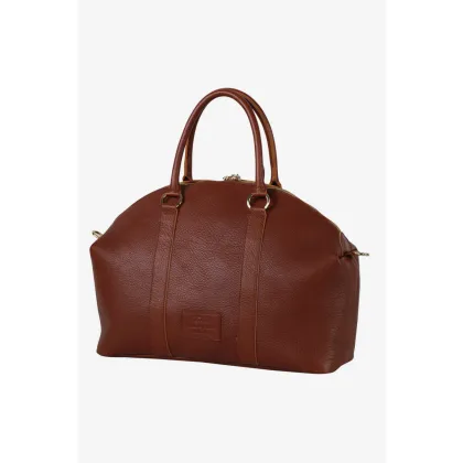 Zdjęcie Elegancka brązowa torebka wykonana ze skóry - Terrida