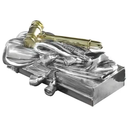 Picture Italian statuette with a judge's gavel