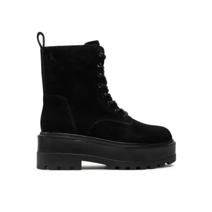 Zdjęcie Calvin Klein Jeans Trapery Flatform Zip Laceup Mg S YW0YW01554 Czarny