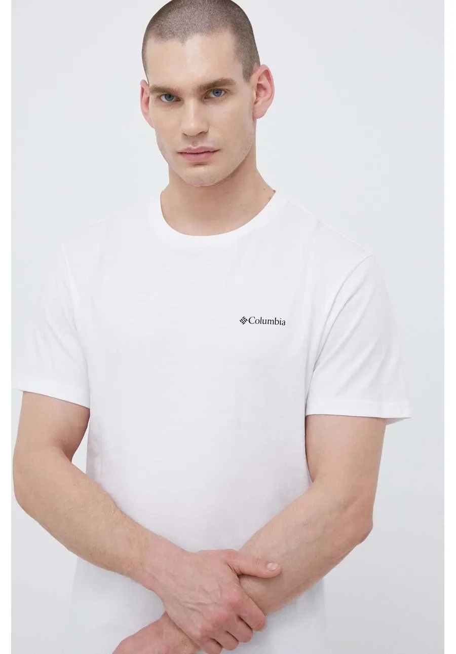 obrazek 1 Columbia t-shirt męski kolor biały z nadrukiem 1680053.SS23-112
