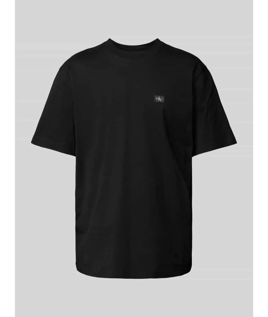 obrazek 1 T-shirt z prążkowanym okrągłym dekoltem