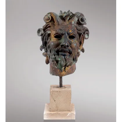 Picture Bronze sculpture of a Faun's head - Fonderia Artistica Ruocco
