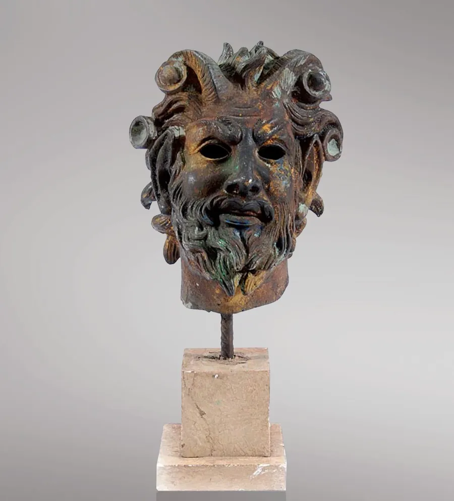 obrazek 1 Rzeźba z brązu głowy Fauna - Fonderia Artistica Ruocco