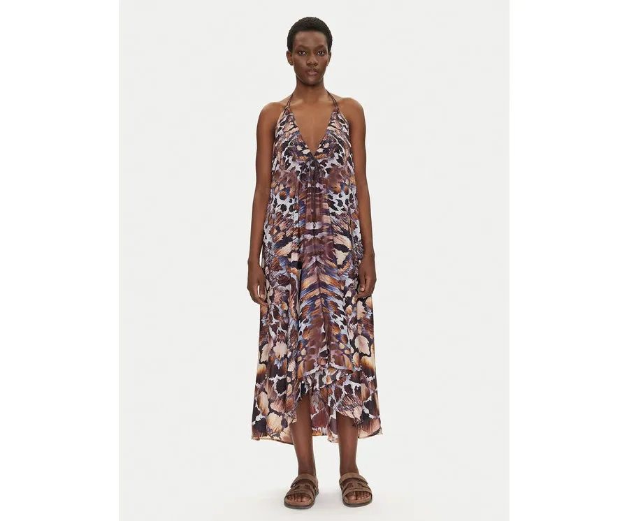 obrazek 1 Iconique Sukienka letnia IC25-140 Kolorowy Relaxed Fit