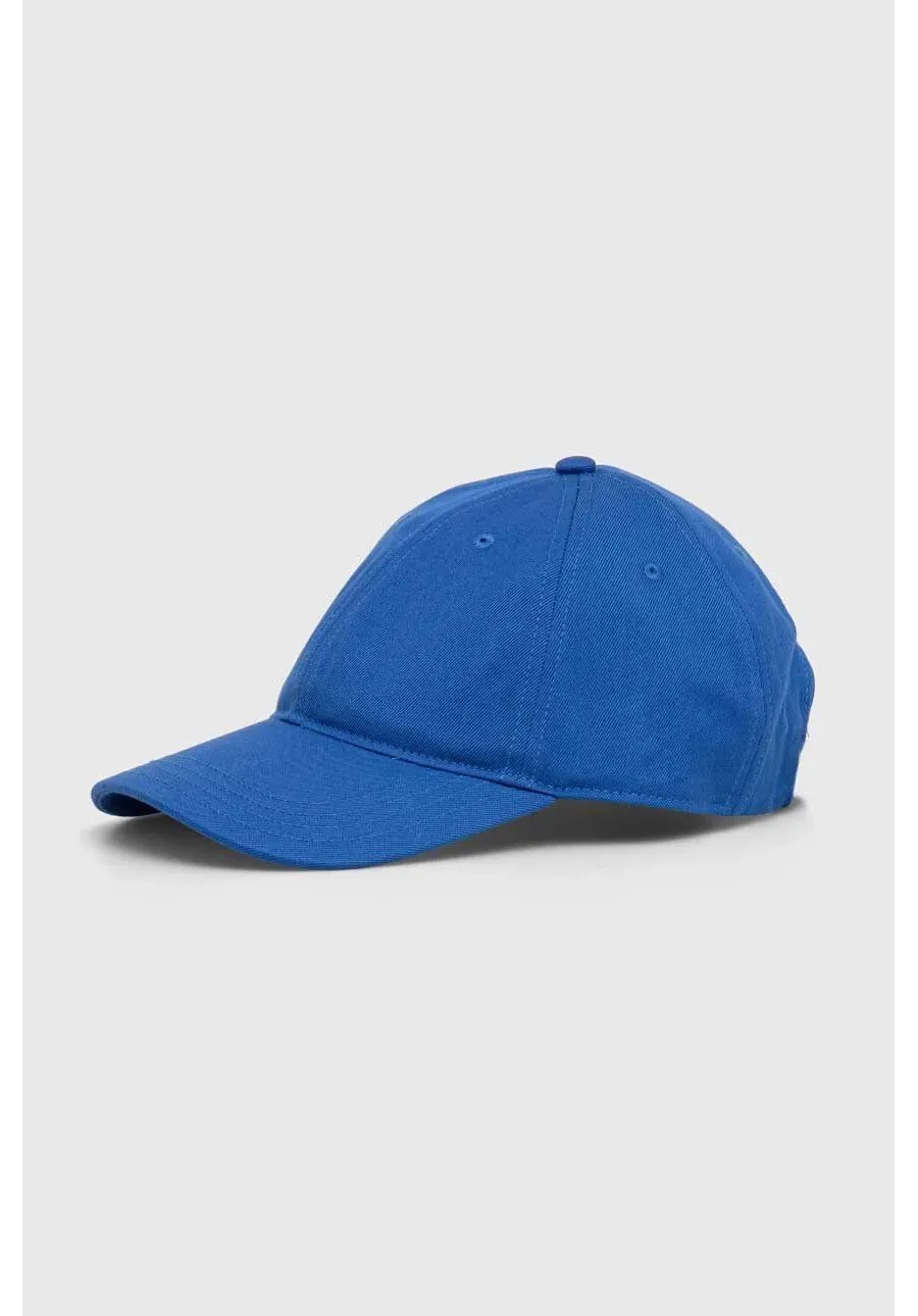 obrazek 1 Lacoste czapka z daszkiem bawełniana kolor niebieski gładka