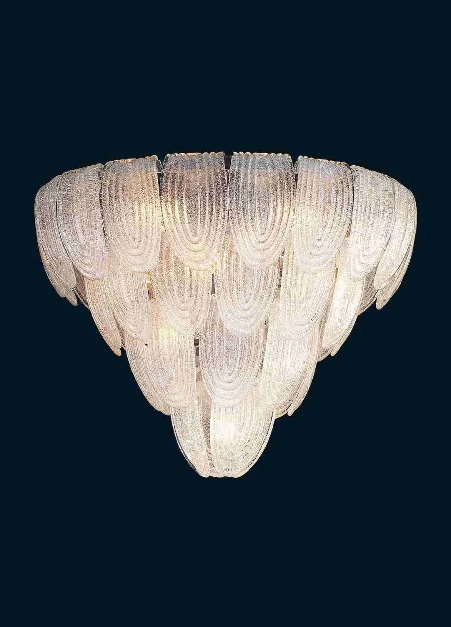 obrazek 1 Elegancka lampa sufitowa z kryształowego szkła Murano